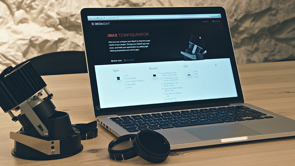Scopri l' iMax Configurator Deltalight